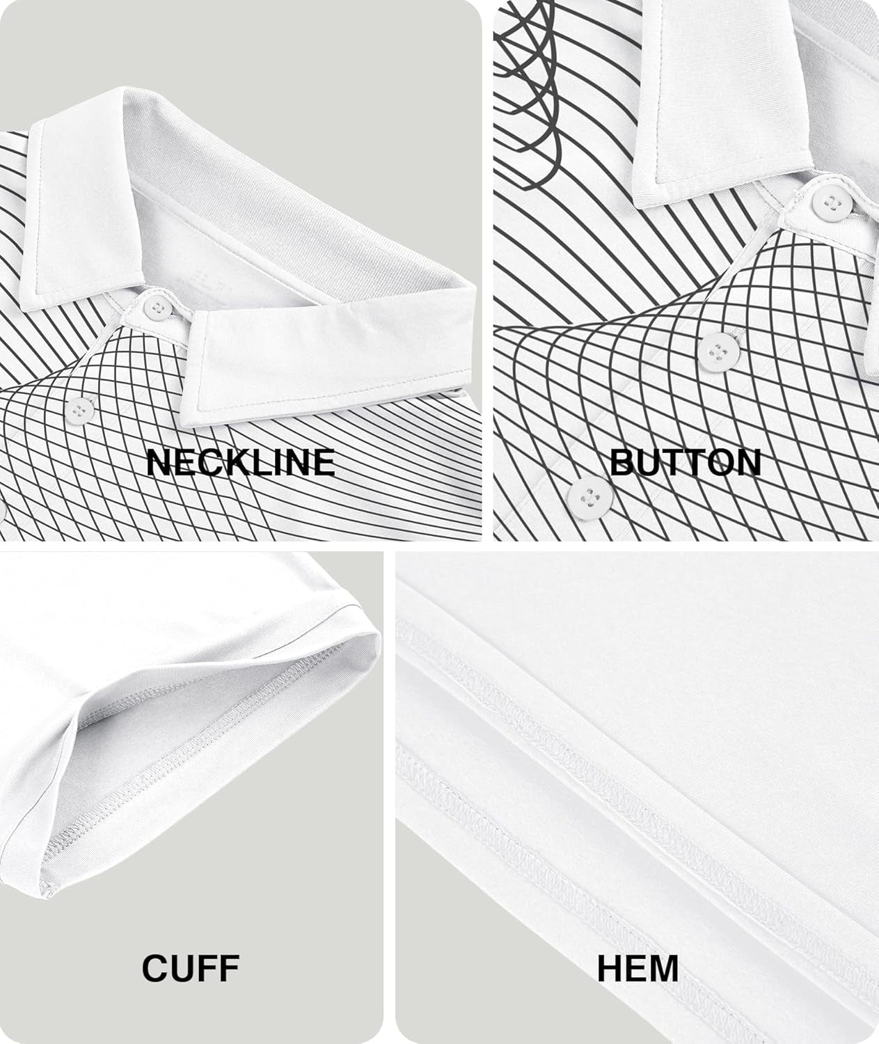 Golf Polo Shirts for Men Short Sleeve Athletic Tennis T-Shirt