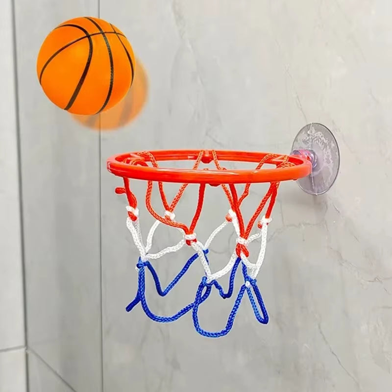 Door Mounted Mini Basketball Hoop with Suction Cup for Children Baby Indoor Sports Wall Hanging Basket Fingers Ball Hoops Kit