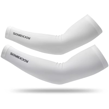 Ice Fabric Cycling Arm Sleeve Warmers Basketball Sleeve Running Arm Sleeve Bicycle Arm Warmers Camping Summer Sports