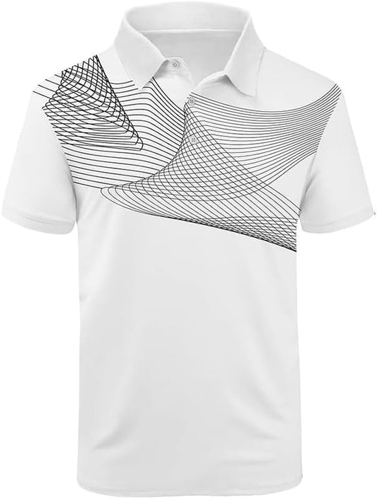 Golf Polo Shirts for Men Short Sleeve Athletic Tennis T-Shirt